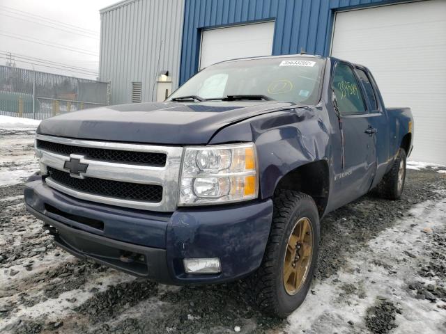 1GCEK19079Z182121 - 2009 CHEVROLET SILVERADO BLACK photo 2