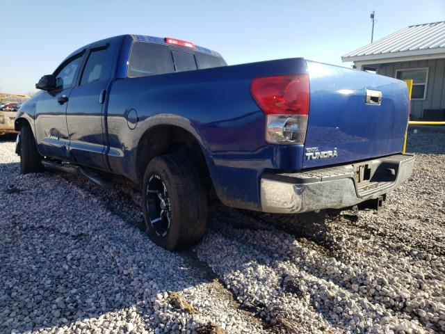 5TFRT54108X025739 - 2008 TOYOTA TUNDRA DOU BLUE photo 3