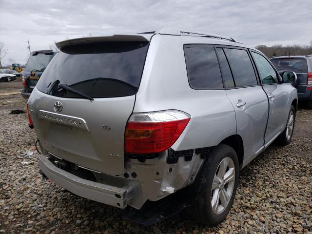 5TDDK3EH2AS022043 - 2010 TOYOTA HIGHLANDER SILVER photo 4