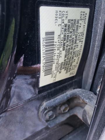 3N1BC13E89L398459 - 2009 NISSAN VERSA BLACK photo 12