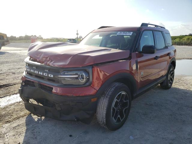 3FMCR9B68NRD13759 - 2022 FORD BRONCO RED photo 2