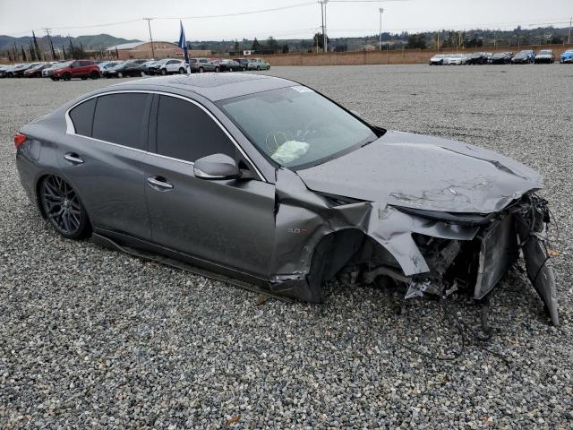 JN1EV7AP9HM744182 - 2017 INFINITI Q50 PREMIU GRAY photo 4