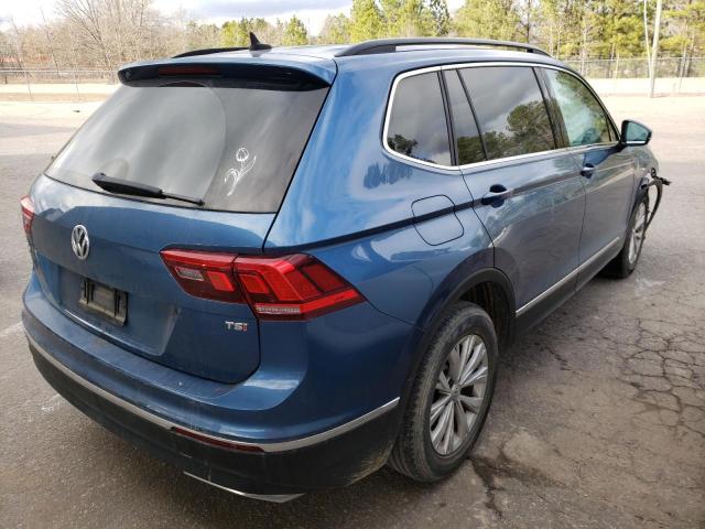 3VV3B7AX0JM032359 - 2018 VOLKSWAGEN TIGUAN SE BLUE photo 4