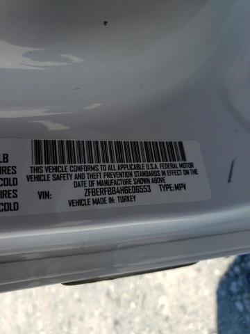 ZFBERFBB4H6E06553 - 2017 RAM PROMASTER WHITE photo 10