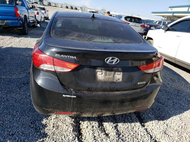 KMHDH4AE7CU420021 - 2012 HYUNDAI ELANTRA GL BLACK photo 6