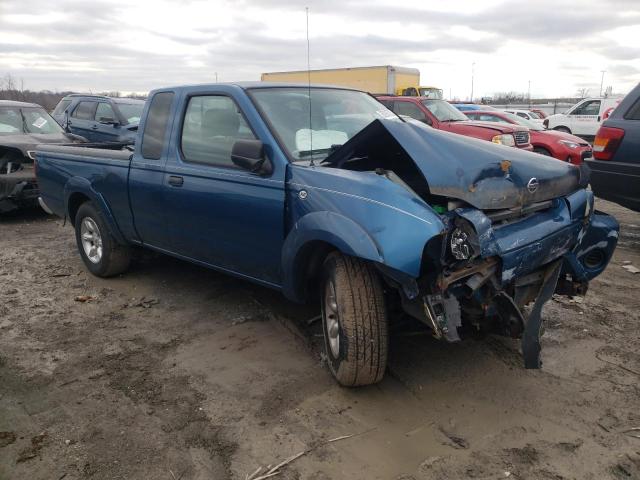 1N6DD26T84C469602 - 2004 NISSAN FRONTIER K BLUE photo 4