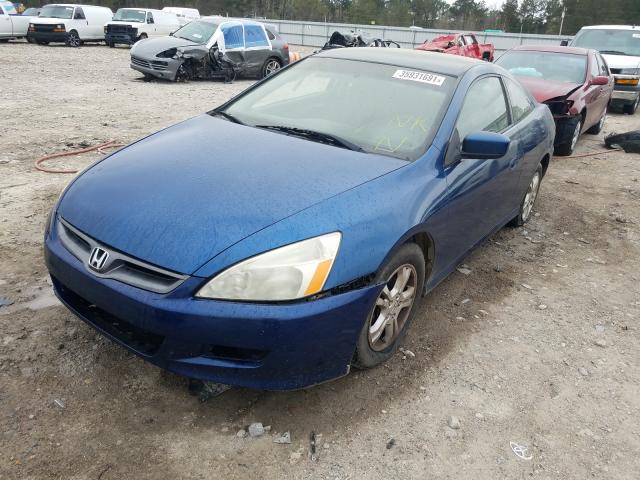 1HGCM723X7A005441 - 2007 HONDA ACCORD LX BLUE photo 2