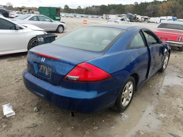 1HGCM723X7A005441 - 2007 HONDA ACCORD LX BLUE photo 4