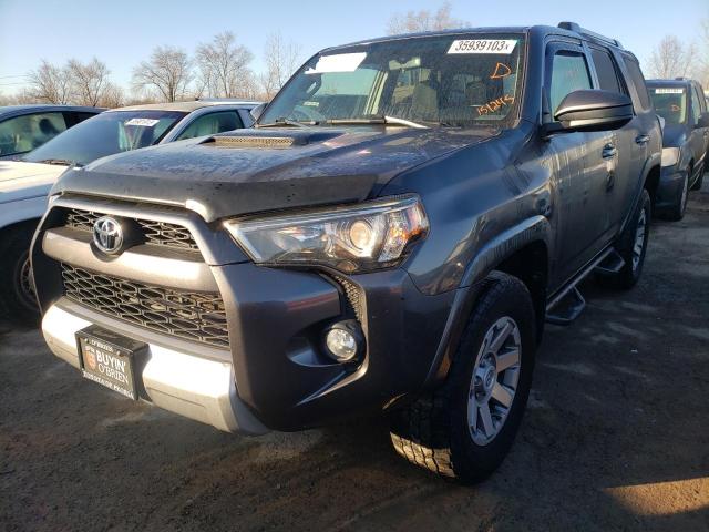 JTEBU5JR8E5151245 - 2014 TOYOTA 4RUNNER SR GRAY photo 1