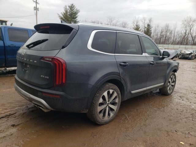 5XYP34HC2LG058976 - 2020 KIA TELLURIDE GRAY photo 3