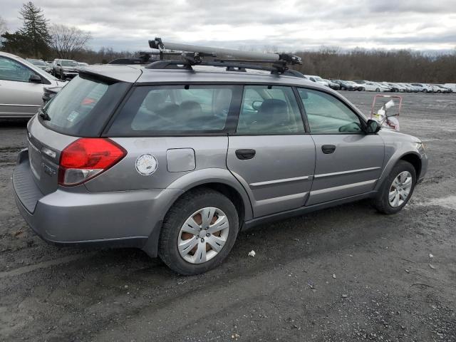 4S4BP60C386313808 - 2008 SUBARU OUTBACK GRAY photo 3