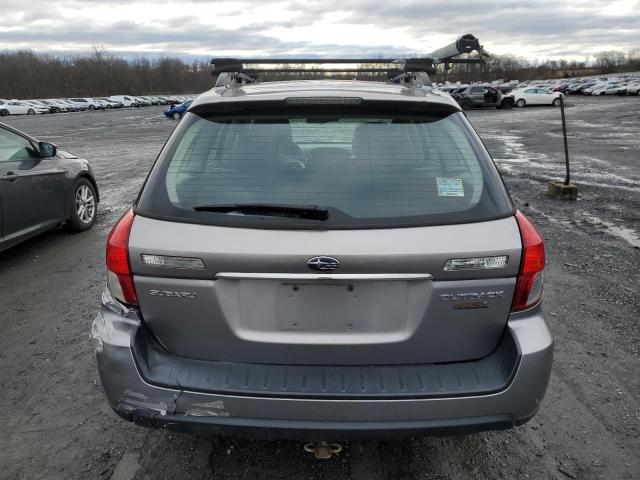 4S4BP60C386313808 - 2008 SUBARU OUTBACK GRAY photo 6