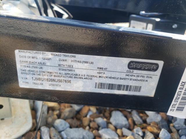 1J9BU1820NJ507656 - 2022 UTILITY TRAILER Qara foto 10