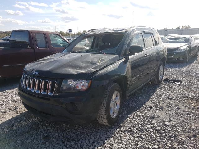 1C4NJCBA3FD250344 - 2015 JEEP COMPASS SP BLACK photo 2