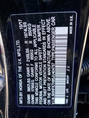 SHHFK7H95JU404767 - 2018 HONDA CIVIC SPOR 黑色 照片 13