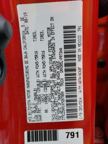 3TMCZ5AN1KM287889 - 2019 TOYOTA TACOMA DOU Qırmızı foto 13