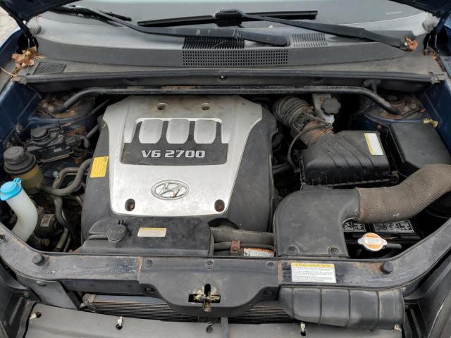 KM8JN72D75U082321 - 2005 HYUNDAI TUCSON BLUE photo 7