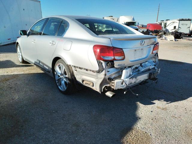 JTHBC96S075001285 - 2007 LEXUS GS 450H SILVER photo 3