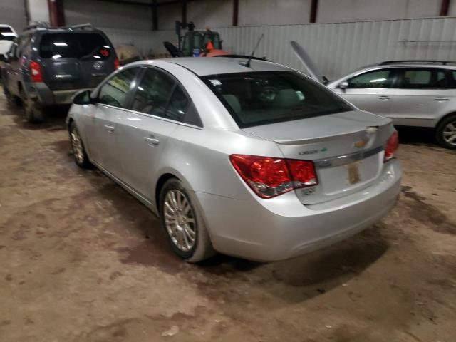 1G1PK5SC2C7111036 - 2012 CHEVROLET CRUZE SILVER photo 3