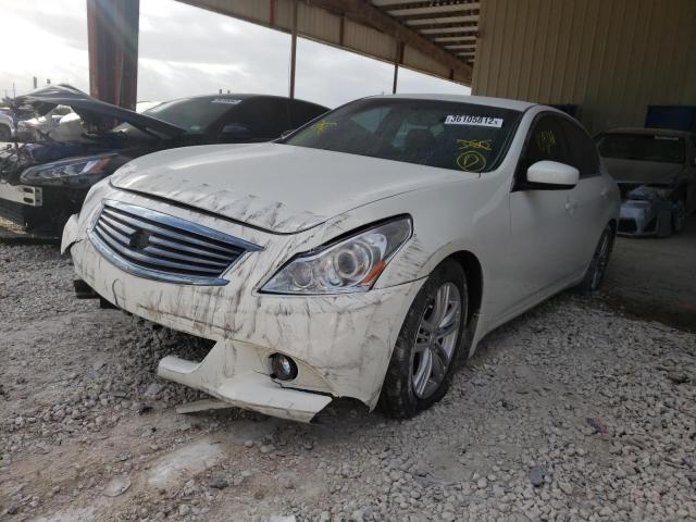 JN1CV6AP9DM303535 - 2013 INFINITI G37 BASE WHITE photo 2