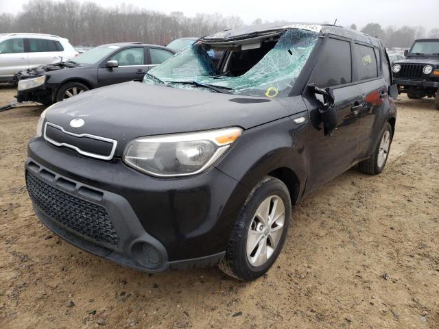 KNDJN2A29E7718680 - 2014 KIA SOUL BLACK photo 2