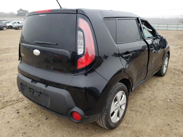 KNDJN2A29E7718680 - 2014 KIA SOUL BLACK photo 4