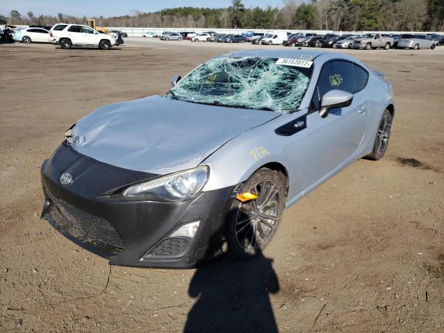JF1ZNAA17D1730984 - 2013 TOYOTA SCION FR-S SILVER photo 2