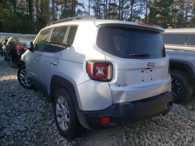 ZACCJABB1HPG31022 - 2017 JEEP RENEGADE L SILVER photo 3