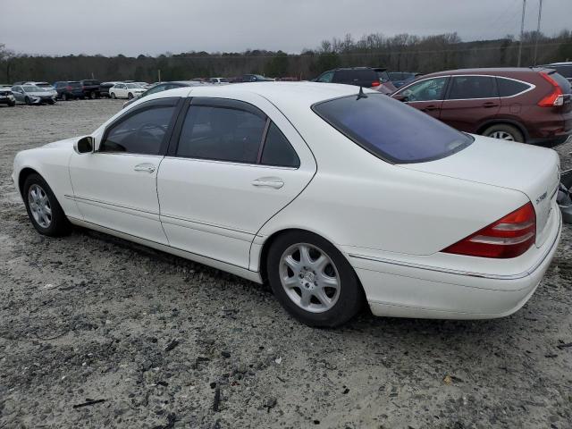 WDBNG75J22A244613 - 2002 MERCEDES-BENZ 500-CLASS WHITE photo 2