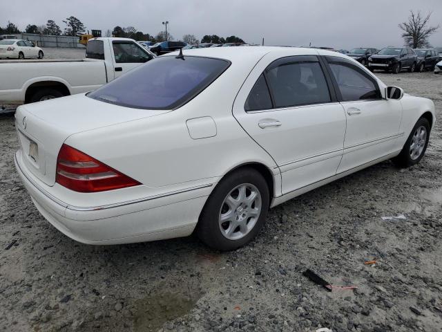 WDBNG75J22A244613 - 2002 MERCEDES-BENZ 500-CLASS WHITE photo 3