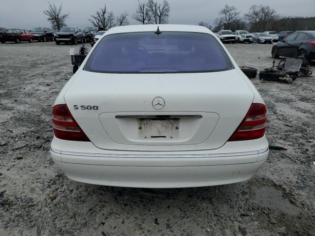 WDBNG75J22A244613 - 2002 MERCEDES-BENZ 500-CLASS WHITE photo 6