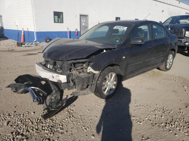 JM1BK32F871748568 - 2007 MAZDA 3 BLACK photo 2