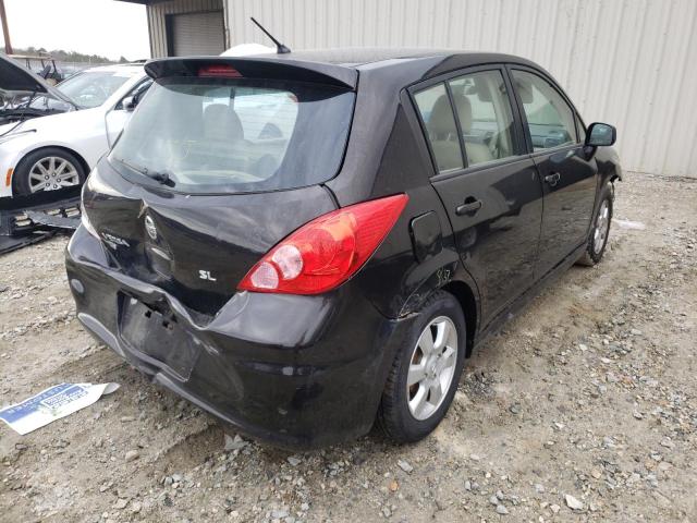 3N1BC1CPXBL508855 - 2011 NISSAN VERSA S BLACK photo 4