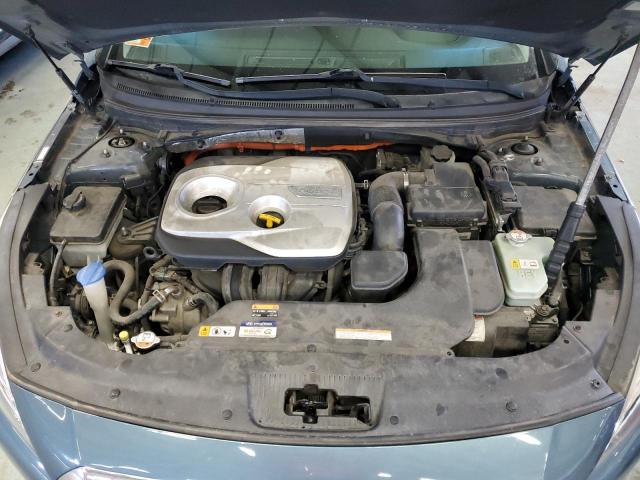 KMHE24L1XGA029081 - 2016 HYUNDAI SONATA HYB TEAL photo 11