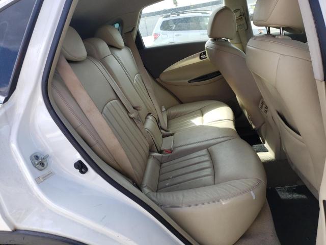JNKAJ09E78M305403 - 2008 INFINITI EX35 BASE WHITE photo 6