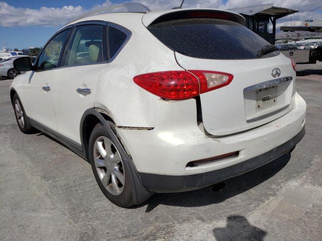 JNKAJ09E78M305403 - 2008 INFINITI EX35 BASE WHITE photo 9