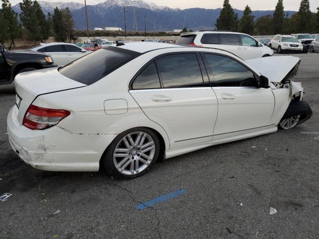 WDDGF54X79R083586 - 2009 MERCEDES-BENZ C 300 WHITE photo 3