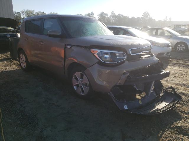 KNDJN2A27F7170132 - 2015 KIA SOUL BROWN photo 1