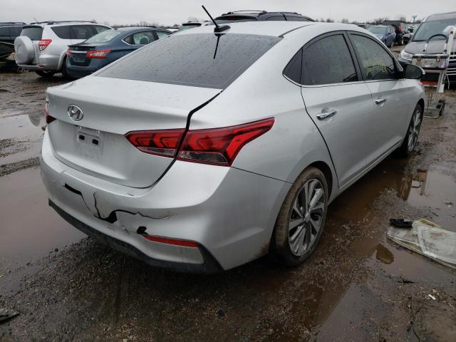 3KPC34A6XLE098268 - 2020 HYUNDAI ACCENT LIM SILVER photo 4