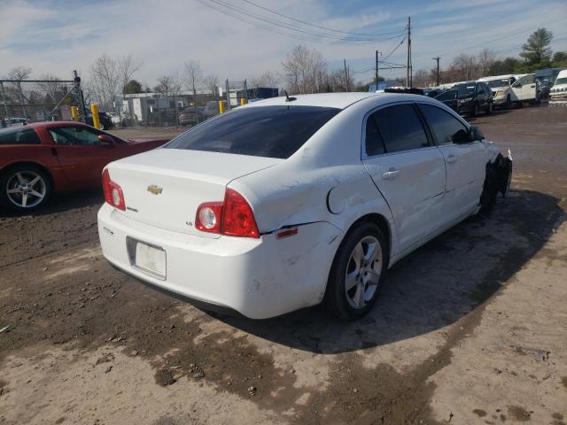 1G1ZG57B59F255253 - 2009 CHEVROLET MALIBU LS WHITE photo 4