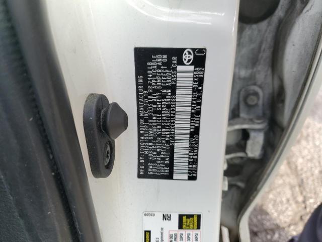 5YFS4RCE9LP039088 - 2020 TOYOTA COROLLA SE WHITE photo 12