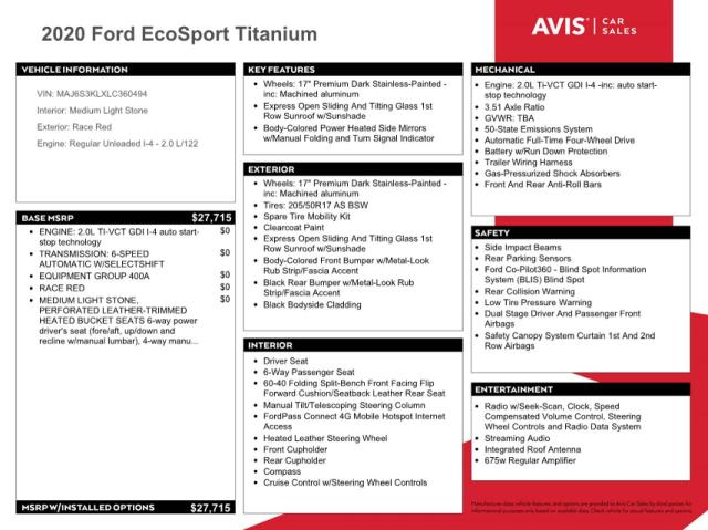 MAJ6S3KLXLC360494 - 2020 FORD ECOSPORT T BURN photo 12