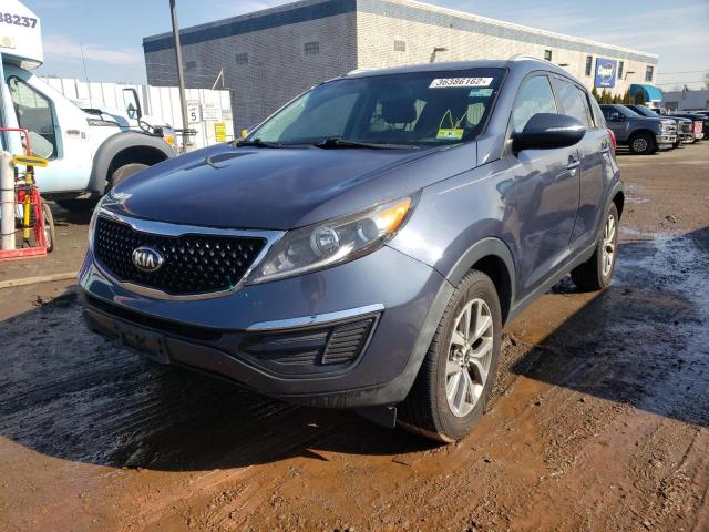 KNDPB3AC7E7582163 - 2014 KIA SPORTAGE BLUE photo 2