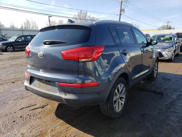 KNDPB3AC7E7582163 - 2014 KIA SPORTAGE BLUE photo 4