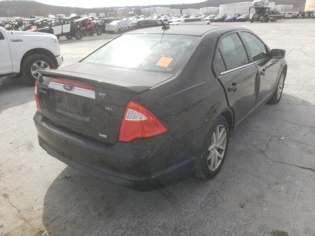 3FAHP0JGXAR245650 - 2010 FORD FUSION SEL BLACK photo 4