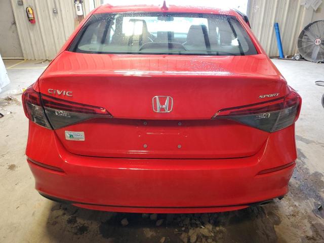 2HGFE2F5XNH555083 - 2022 HONDA CIVIC SPOR RED photo 6