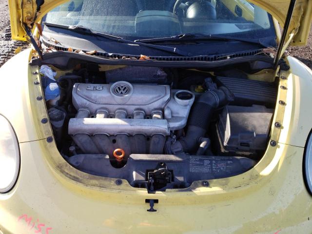 3VWRG31C87M521839 - 2007 VOLKSWAGEN NEW BEETLE YELLOW photo 11