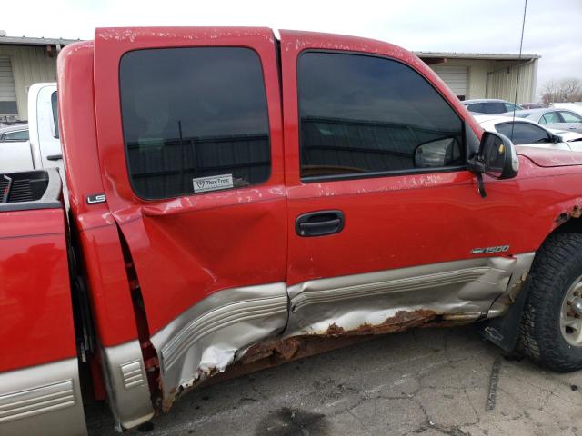 2GCEC19V5Y1347874 - 2000 CHEVROLET SILVERADO RED photo 10