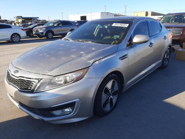 KNAGM4AD3C5009243 - 2012 KIA OPTIMA HYB SILVER photo 2