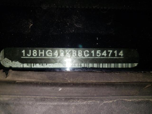 1J8HG48K88C154714 - 2008 JEEP COMMANDER 银色 照片 10